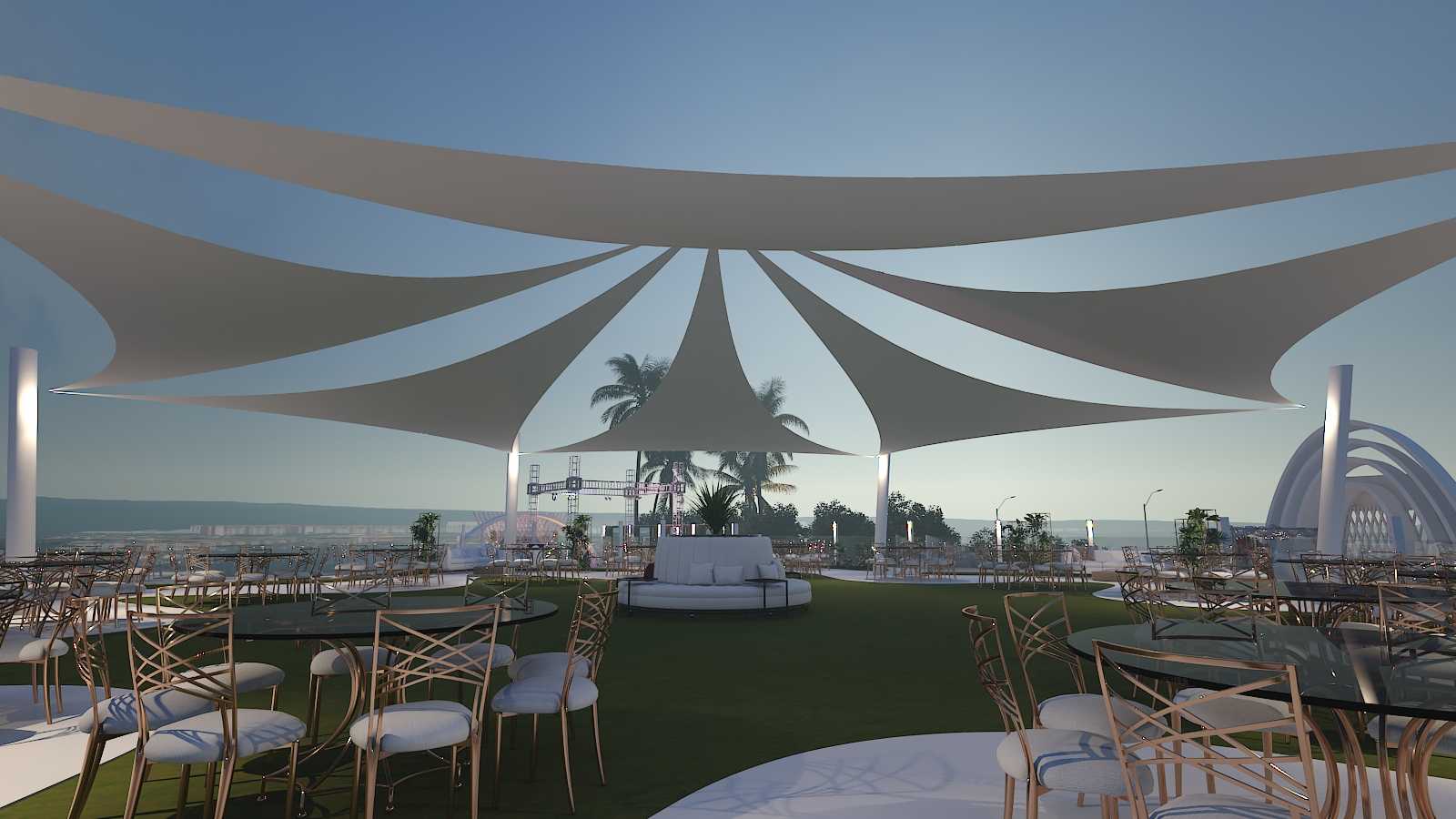 Solitaire White Banquet - HM Studios